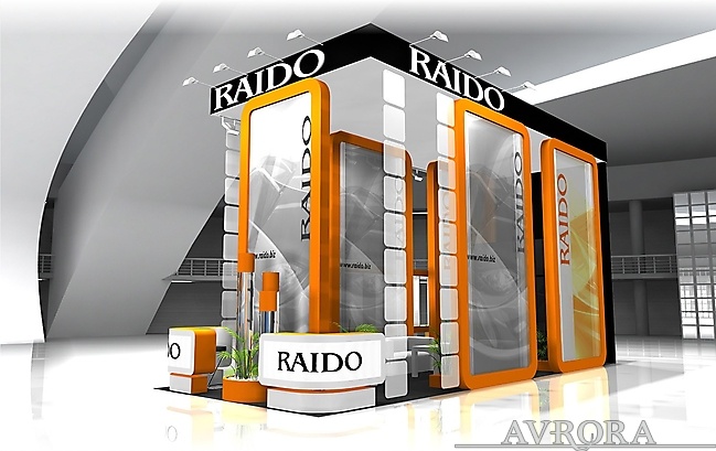 Проект стенда компании RAIDO на выставку MIMS